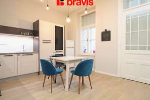 Pronájem bytu 1+1, ulice Výstavní, Brno - střed,  plně vybavený, balkon, výborná lokalita