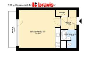 Rent, Flats 1+KT, 0 m² - Brno - Starý Lískovec