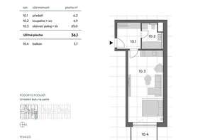 Sale flats 1+KT 34 m², Blansko