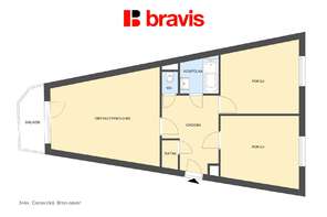 Prodej bytu 3+kk, ul. Cacovická, Brno - Husovice, balkon, šatna, sklep, 70 m²