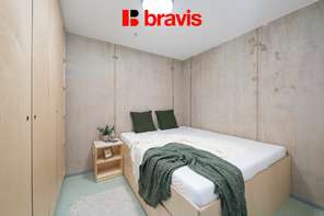Pronájem 1+kk s balkonem, Brno - Trnitá, ulice Dornych, polyfunkční rezidence