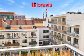 Pronájem bytu 2+kk, Brno - Zábrdovice, ul. Spolková, centrum města, 2 balkony, internet v ceně