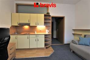 Pronájem bytu 1+kk, Brno - střed, zařízený, balkon, ul. Hoppova