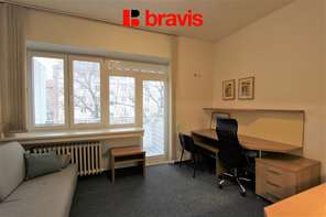 Pronájem bytu 1+kk, Brno - střed, zařízený, balkon, ul. Hoppova