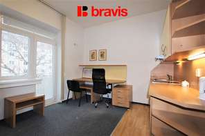 Pronájem bytu 1+kk, Brno - střed, zařízený, balkon, ul. Hoppova