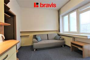 Pronájem bytu 1+kk, Brno - střed, zařízený, balkon, ul. Hoppova