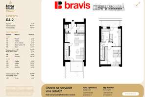 Prodej moderního vilabytu 3+kk: Brno - Tuřany, 90,2 m²,  2 terasy, zahrádka 32,1m², parkování