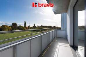 Pronájem bytu 1+kk 39 m² Jižní, Brno - Horní Heršpice, novostavba, balkon, garážové stání