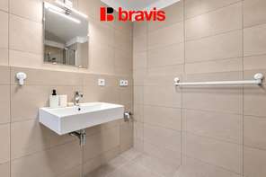 Pronájem bytu 1+kk 39 m² Jižní, Brno - Horní Heršpice, novostavba, balkon, garážové stání