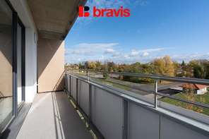 Pronájem bytu 1+kk 39 m² Jižní, Brno - Horní Heršpice, novostavba, balkon, garážové stání