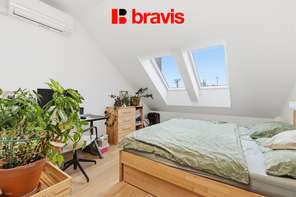 Prodej zařízeného bytu 2+kk s balkonem, Brno - Královo Pole, ulice Myslínova, klimatizace, parkování