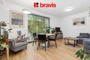 Prodej zařízeného bytu 2+kk s balkonem, Brno - Královo Pole, ulice Myslínova, klimatizace, parkování