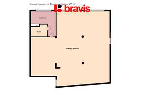 Pronájem obchodních prostor, 277 m², ulice Žerotínova, Vyškov, možnost přestavby, garážové stání