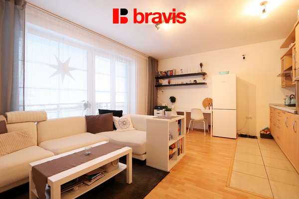 Pronájem bytu 2+kk, ulice Otiskova, Brno - Líšeň, balkon, sklep