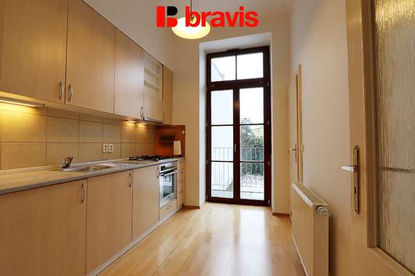 Pronájem bytu 1+1, Brno-Veveří, ul. Jana Uhra, nezařízený, balkon