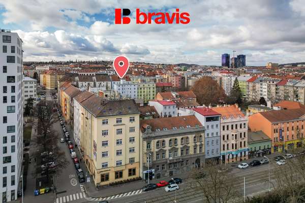 Apartment for sale 2+kk, Brno - center, Bayerova street, cellar, close to the center and Lužánky park with excellent accessibility