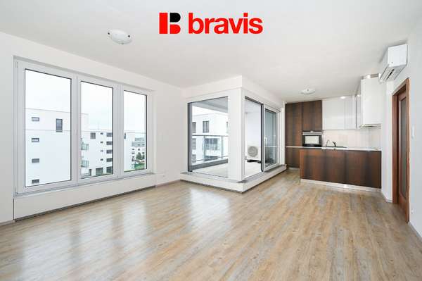 Prodej moderního bytu 3+kk, ul. Kyselkova, Brno - Sadová, sklep, lodžie, garážové stání