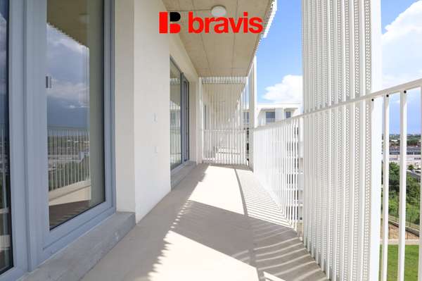 2+kk apartment for rent, Řepova street, parking space included, terrace, new building, cellar