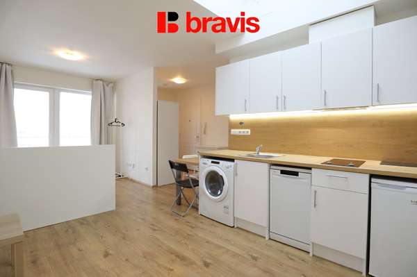 Prodej bytu 1+kk, Brno - Trnitá, ulice Stavební, balkon, sklep