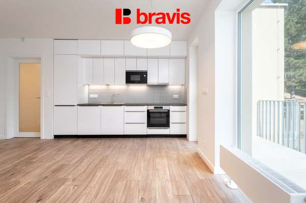 I - Office for rent 3 + kk in a new building, in a lucrative part of Brno, Hlinky Street, Brno - Pisárky, air conditioning, parking, balcony, cellar