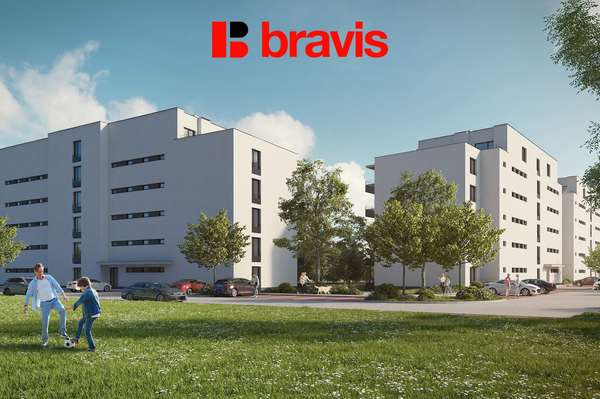 Prodej bytu 2+kk v projektu Rezidence Haná, Vyškov – Předměstí, balkon, sklep