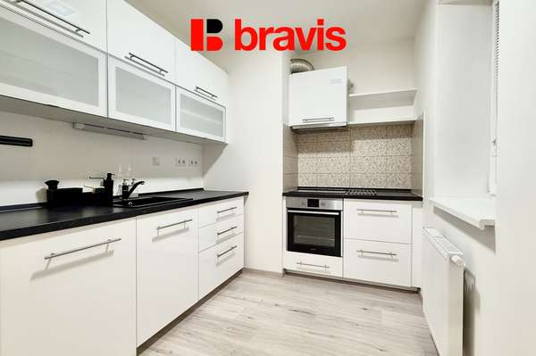New 1+kk apartment for rent, Žabí street, Brno - Žebětín, basement, quiet location