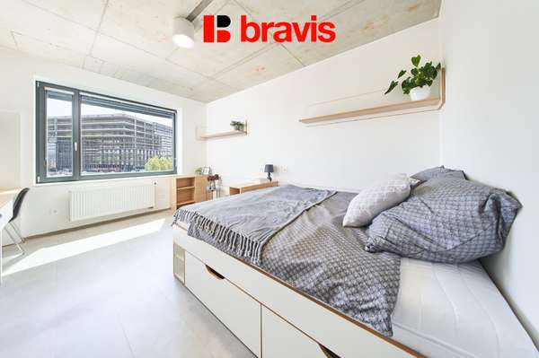 Pronájem moderního, kompletně zařízeného 1+kk, Brno - Trnitá, Dornych, neplatíte provizi