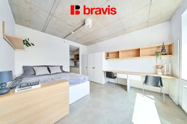 Pronájem moderního, kompletně zařízeného 1+kk, Brno - Trnitá, Dornych, neplatíte provizi