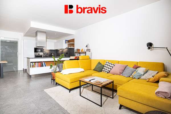 Prodej bytu 3+kk, Brno - Štýřice, ul. Vídeňská, předzahrádka, garážové stání