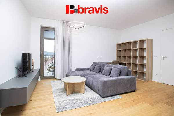 Pronájem bytu 2+kk, Pekárenský Dvůr, ul. Bratislavská, novostavba, garážové stání, balkon