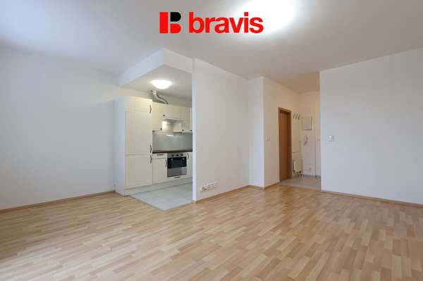 Apartment for rent 1+kk, U Leskavy street, Brno - Starý Lískovec, balcony, cellar