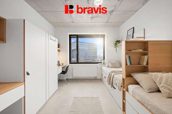 Rental of a modern 1+studio, Brno - Trnitá, Dornych Street, multifunctional residence