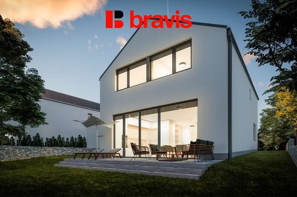 Exkluzivní samostatně stojící novostavba 5+kk, ulice Lepiny, Brno-Podolí, zahrada, garáž