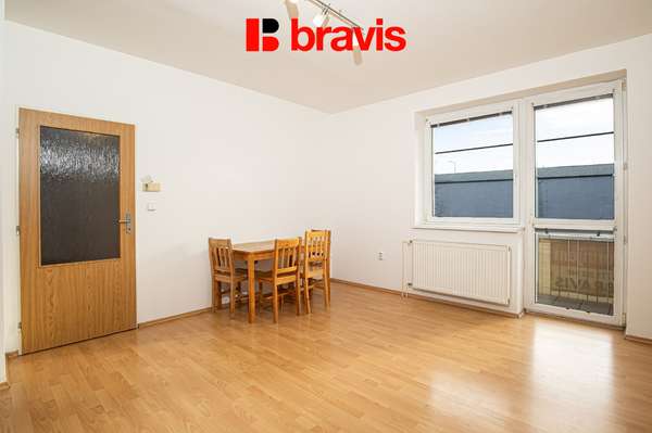 Pronájem bytu 2+kk v Brně - Žabovřeskách, ul. Kovařovicova, balkon, parkovací stání, komora, sklep