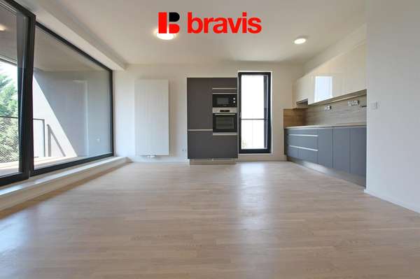 Pronájem luxusní novostavby bytu 3+kk, ul. Neumannova, Brno-Masarykova čtvrť, balkon, garážové stání