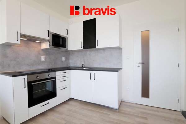 Pronájem  bytu 1+kk, ulice Rumiště, Brno - Trnitá, zařízený, balkón