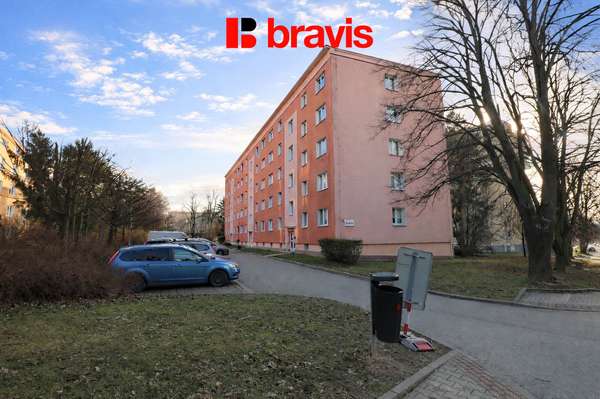 Pronájem bytu 2+1, Brno - Černovice, ul. Húskova, balkon