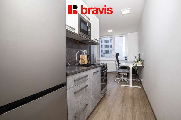 Rent apartment 1+kk, Brno - Trnitá, Placzkova street, new building, parking, cellar