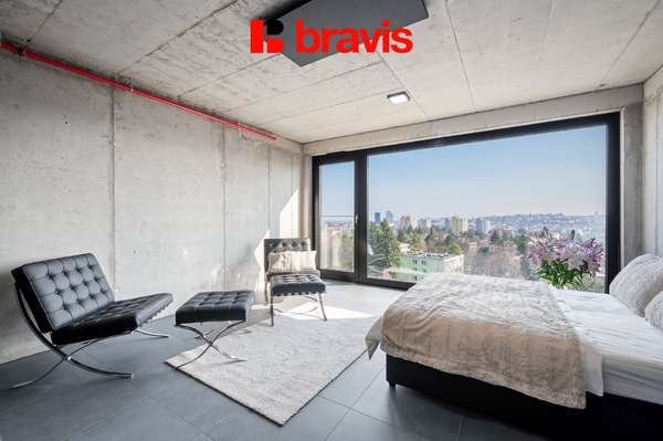 Bydlete nad městem | 1+kk, 36 m², Brno - Žabovřesky, minimalismus, smart home, jste první nájemník