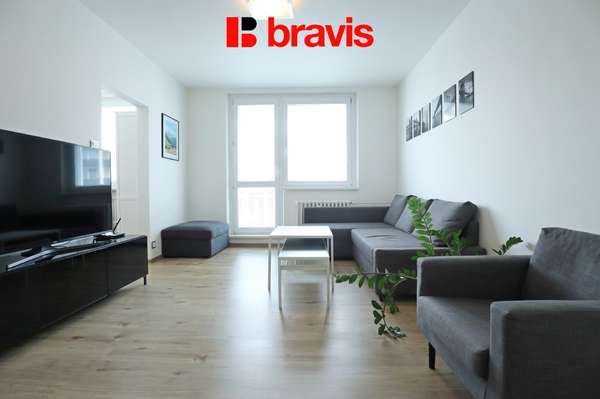 Pronájem bytu 3+kk 61 m², Brno - Kohoutovice, ulice Voříškova, kompletně vybavený, balkon
