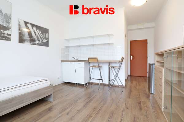 Pronájem bytu 1+kk, Popůvky u Brna, zařízený