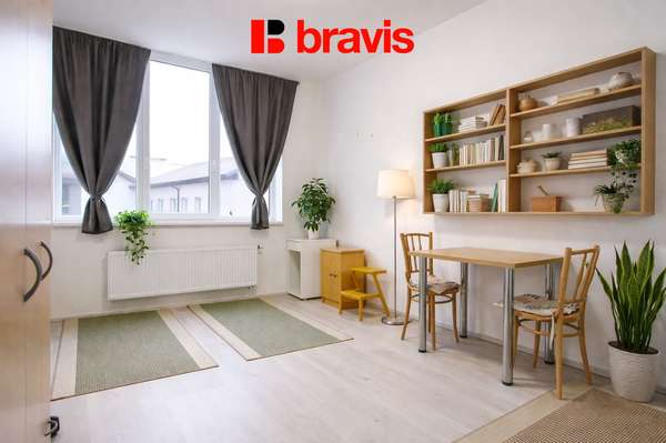 Pronájem slunného bytu 1+kk, Brno - Štýřice, zařízený, ul. Vídeňská, skvělá lokalita