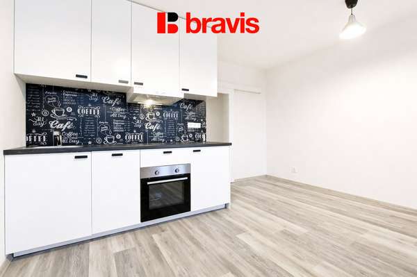 Pronájem bytu 1+kk, ul. Tyršova, Brno - Královo Pole, částečně zařízený, zahrada