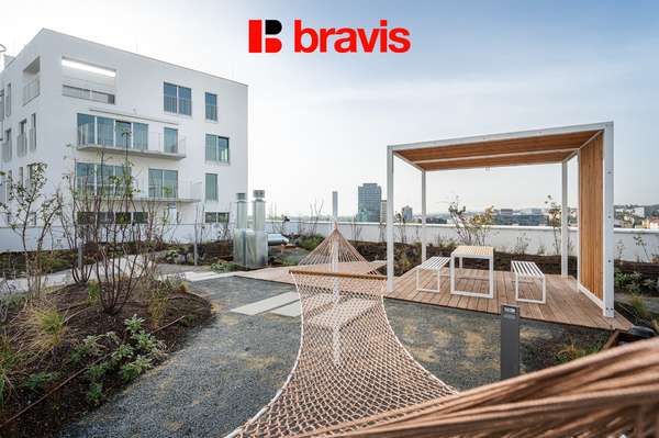 2+kk apartment for rent, "INSADY" residence on Nové sady street, relaxing garden, new construction, smart home, recuperation, air conditioning, loggia, cellar