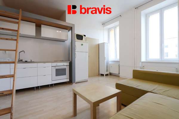 Apartment for rent, 1+kk, Brno - střed, Štěpánská street, furnished, basement