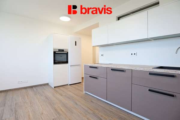 Pronájem bytu 2,5+kk, Brno - Horní Heršpice, ul. Jižní, novostavba, balkon, šatna, možnost parkování