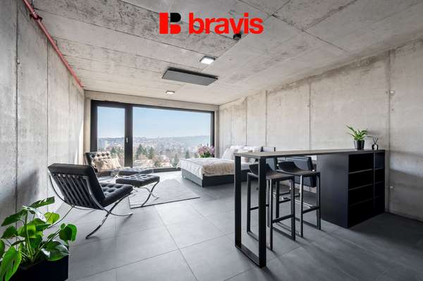 Pronájem 1+kk, Královopolská, Brno: Smart home, wifi, klima a fitness