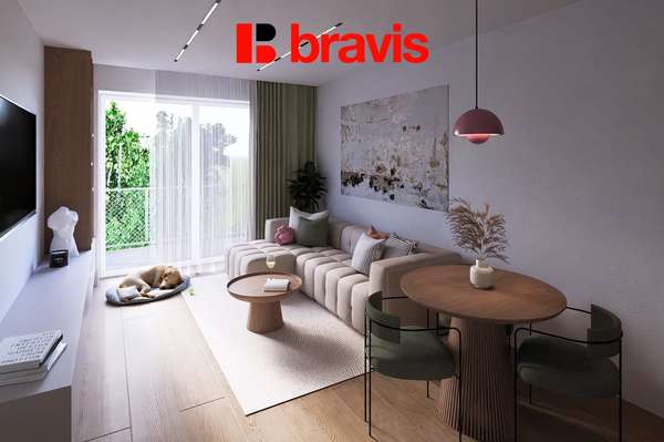 Prodej bytu 1+kk, Blansko nový bytový dům Zborovce, balkon