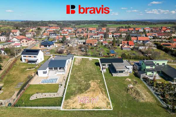 Prodej atraktivního stavebního pozemku o výměře 1495 m2, Říčky u Brna