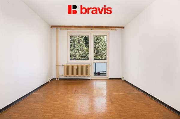 Prodej bytu 2+1 se šatnou  47,82 m² a dvěma balkony, Brno – ulice Záhumenice